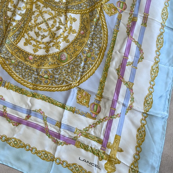 LANCEL Paris silk scarf - Picture 4 of 8